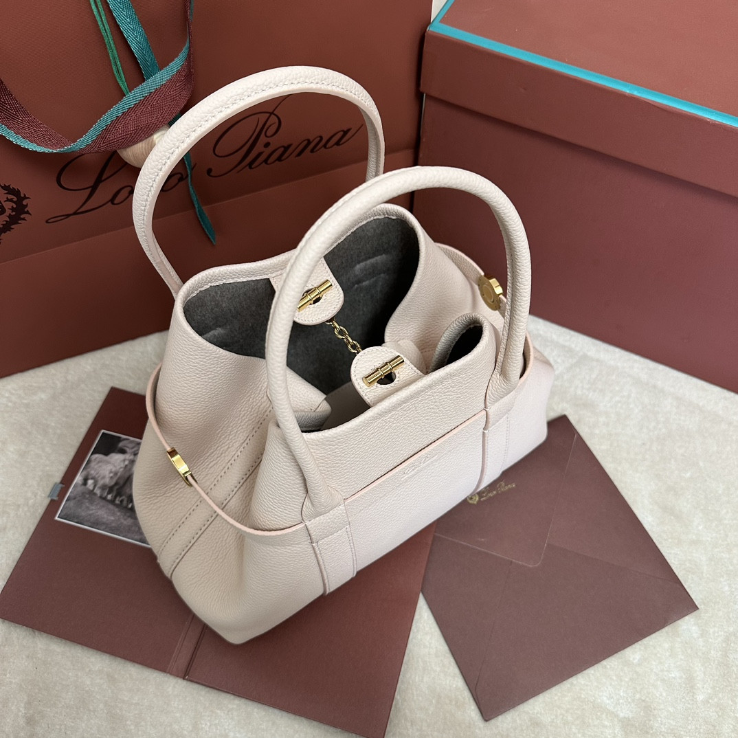 Loro Piana Small Ghiera Shopper 28x19x12cm