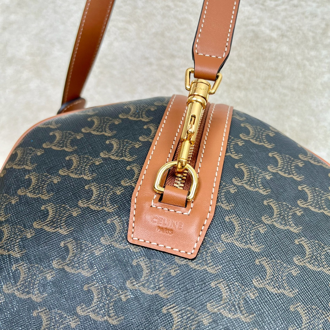 Celine Large Travel Bag IN Triomphe Canvas with Celine Print 50x27x23cm