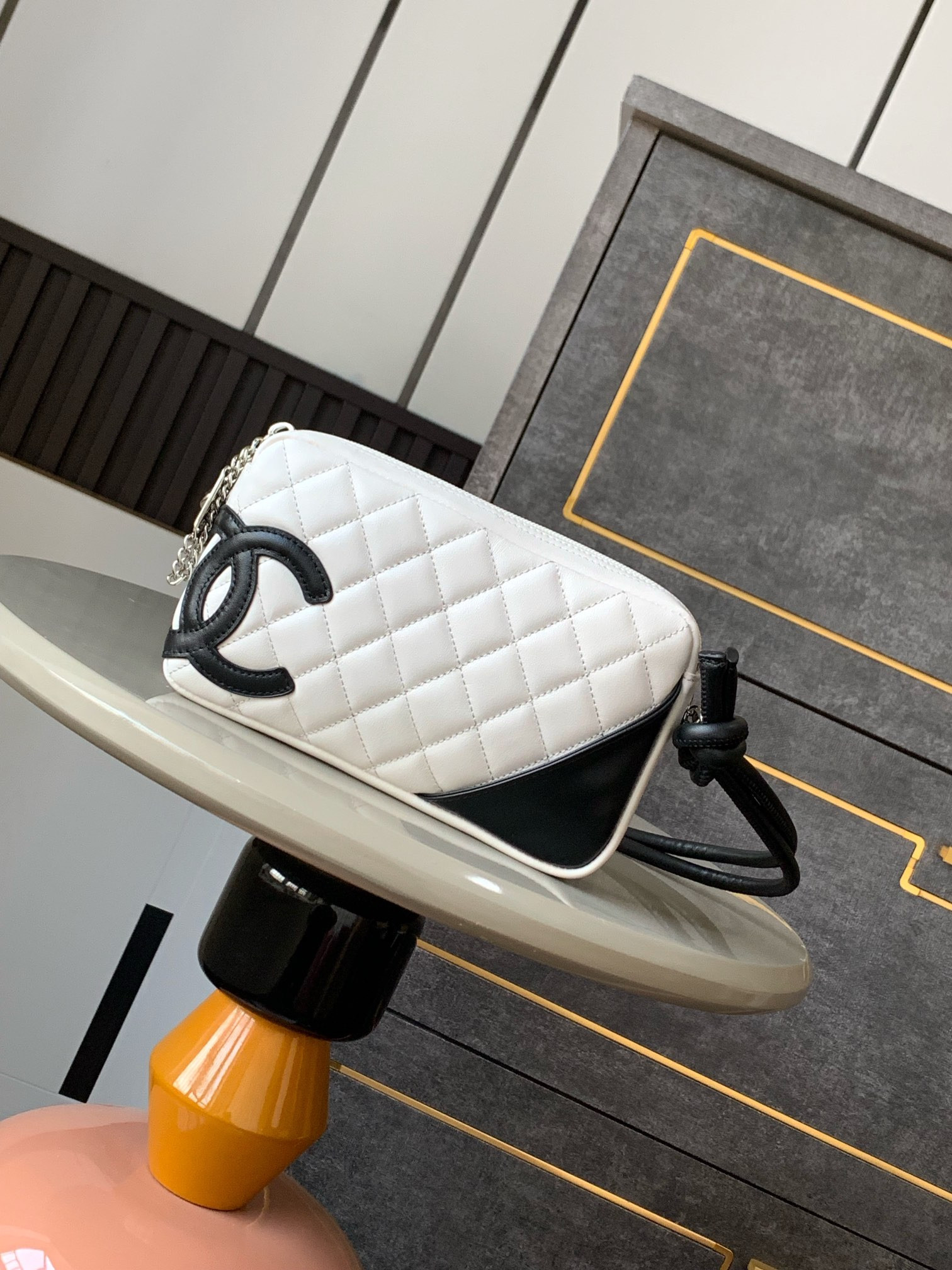 CHANEL Cambon Hobo Bag 20x12x3cm