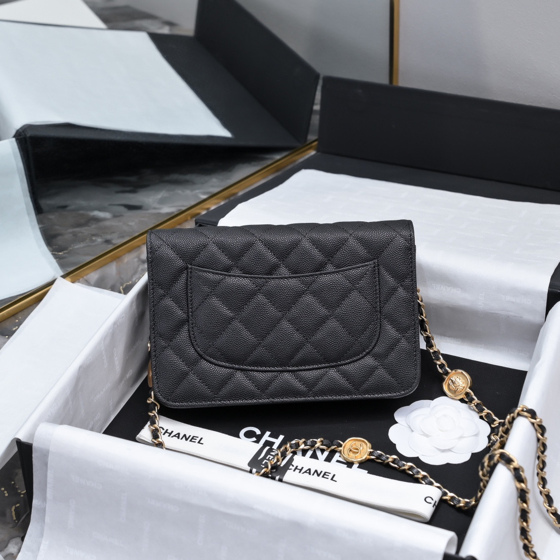 CHANEL WOC CLASSIC WALLET ON CHAIN 19cm