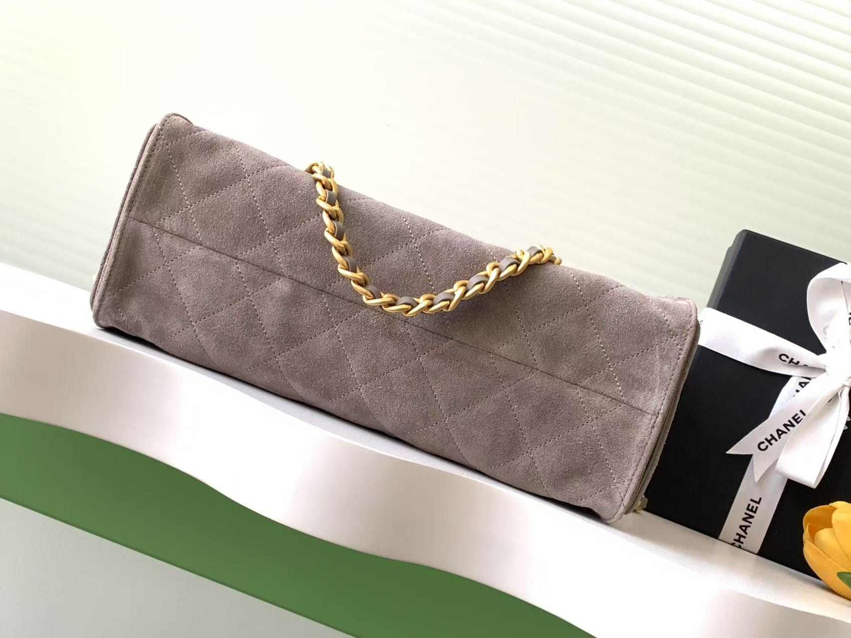 Chanel shopping bag hobo 26x31x13cm