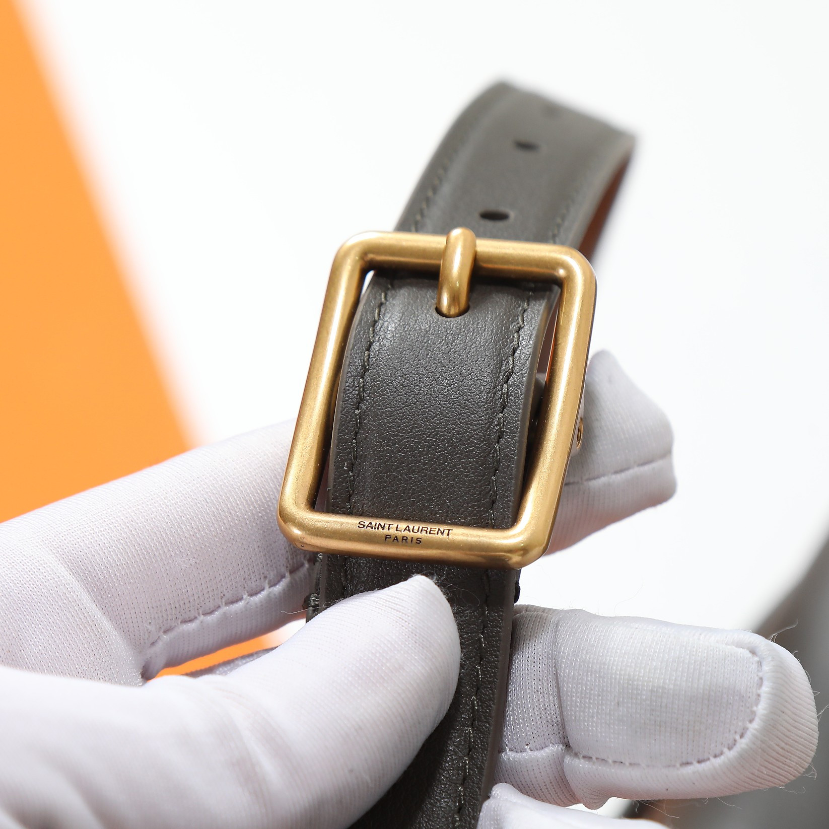 YSL niki satchel in leather 21.5x16x9cm