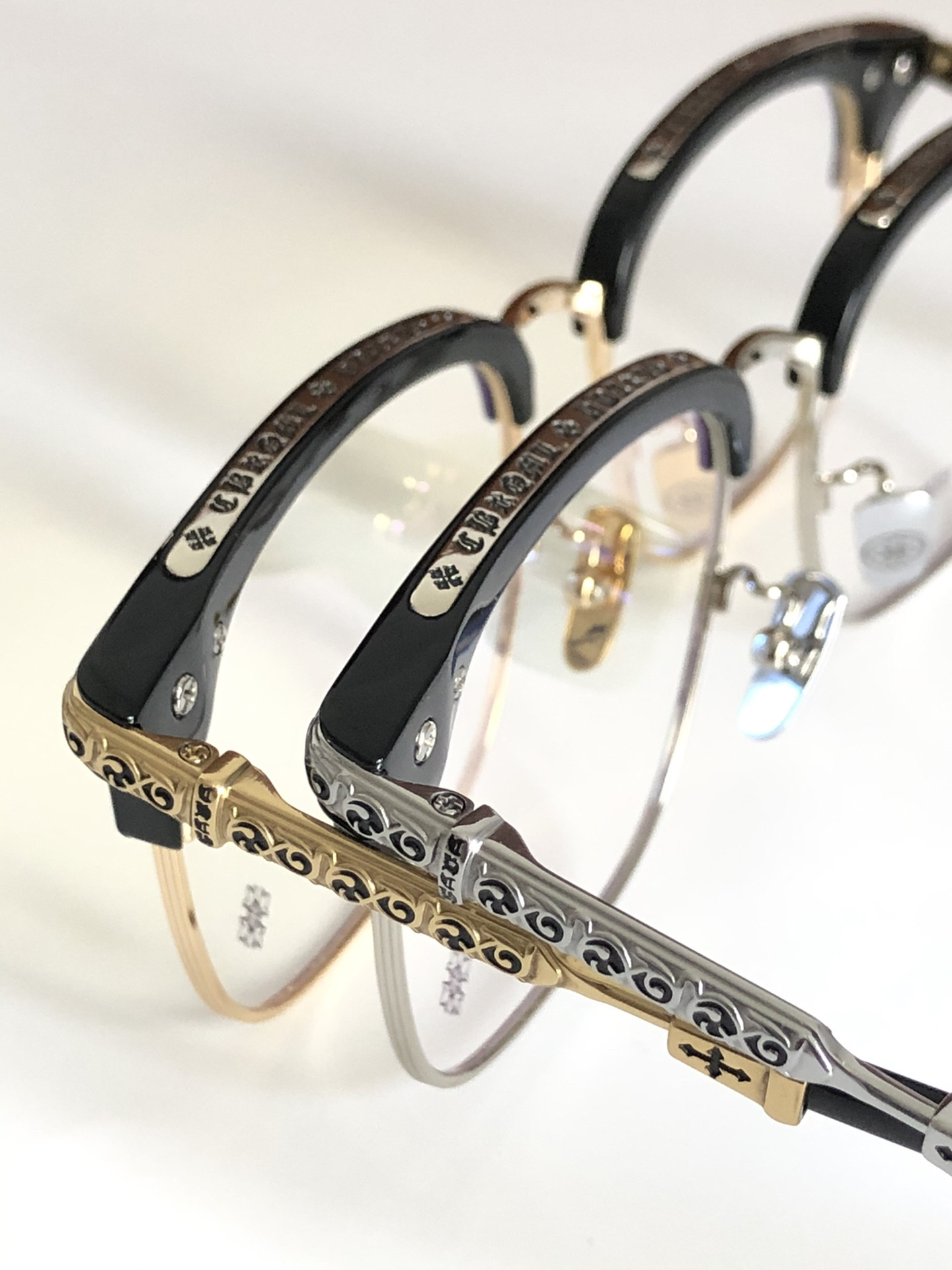 Chrome Hearts Glasses VERTICAL SMILE I 57-19-148