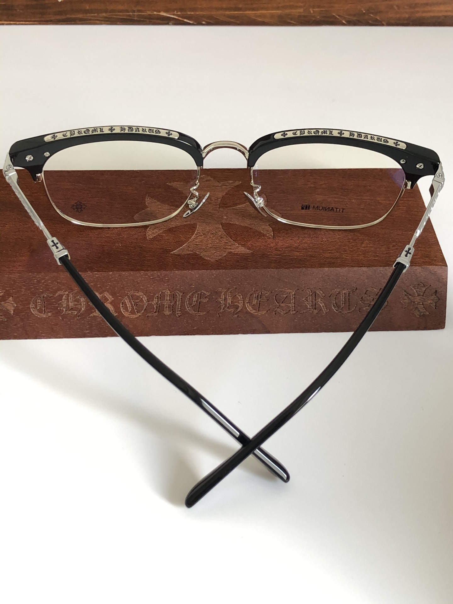Chrome Hearts Glasses VERTICAL SMILE I 57-19-148