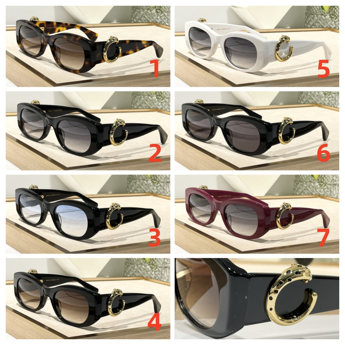 Cartier Glasses Narrow frame 51-21-145