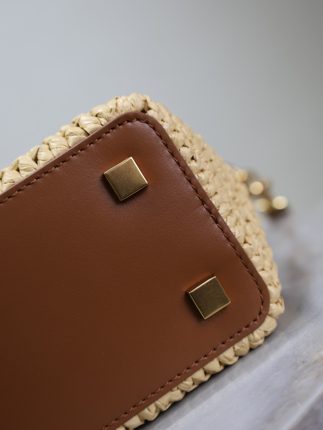 YSL LE 37 mini (raffia) 15x13x6cm