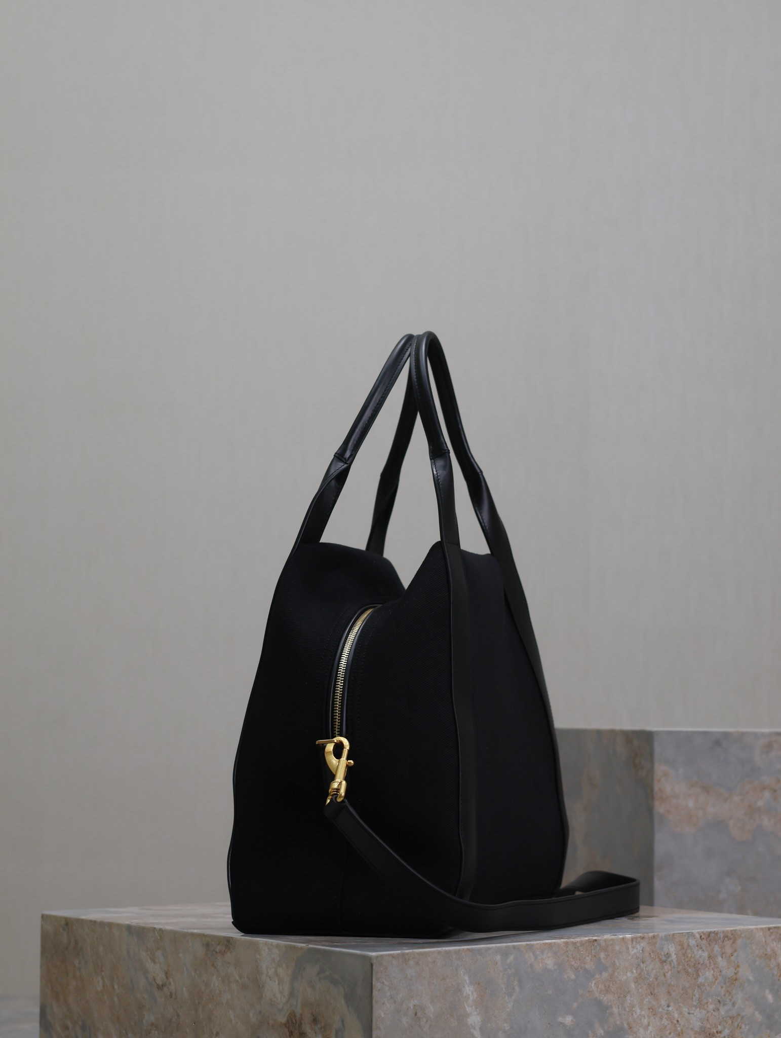 YSL RIVE GAUCHE bowling tote in canvas 42x32x18cm