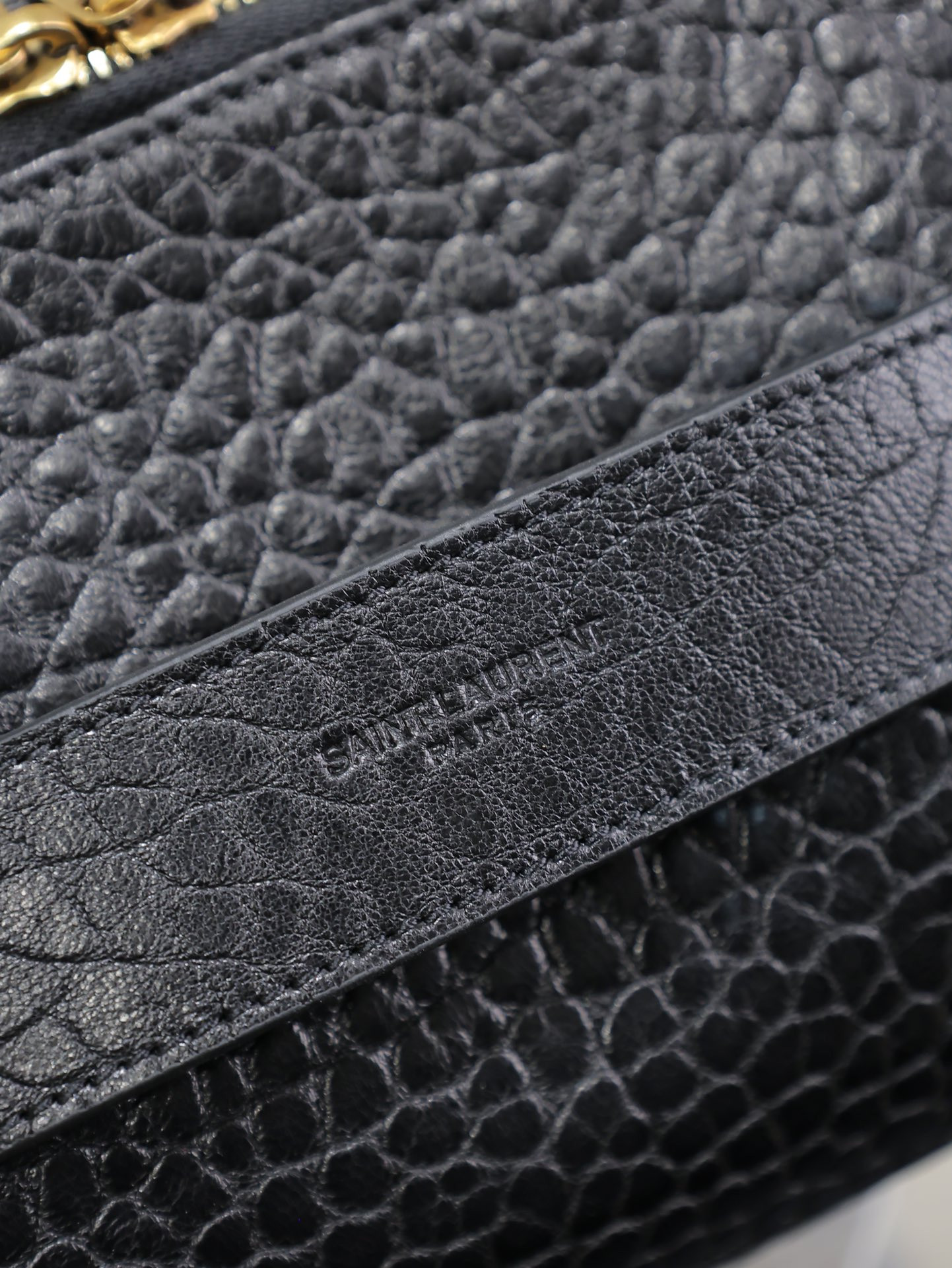 YSL GABY Vanity Case in Grained Leather 21x13x13cm