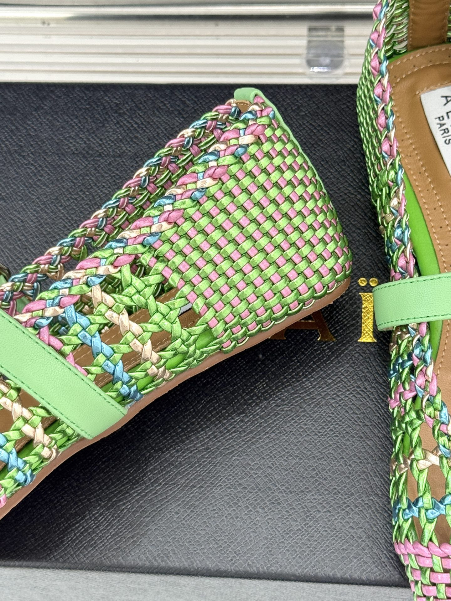 UA Alaïa Hollow Woven Mary Jane Flats(Customized Size 7-10 days production time)