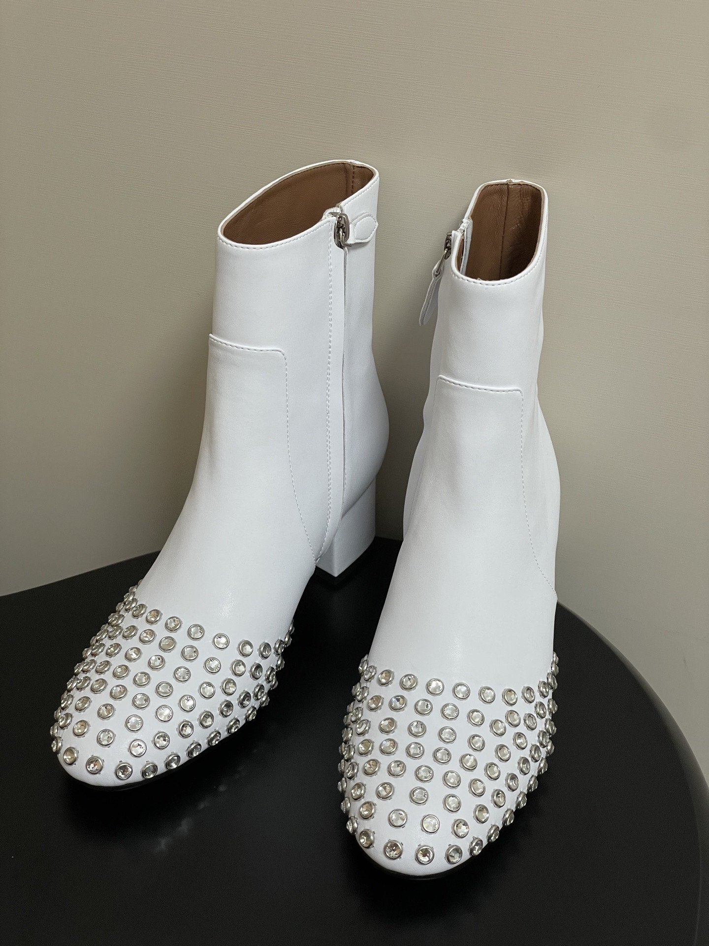 UA Alaia Crystal Diamond Boots 5.5cm Heel(Customized Size 7-10 days production time)