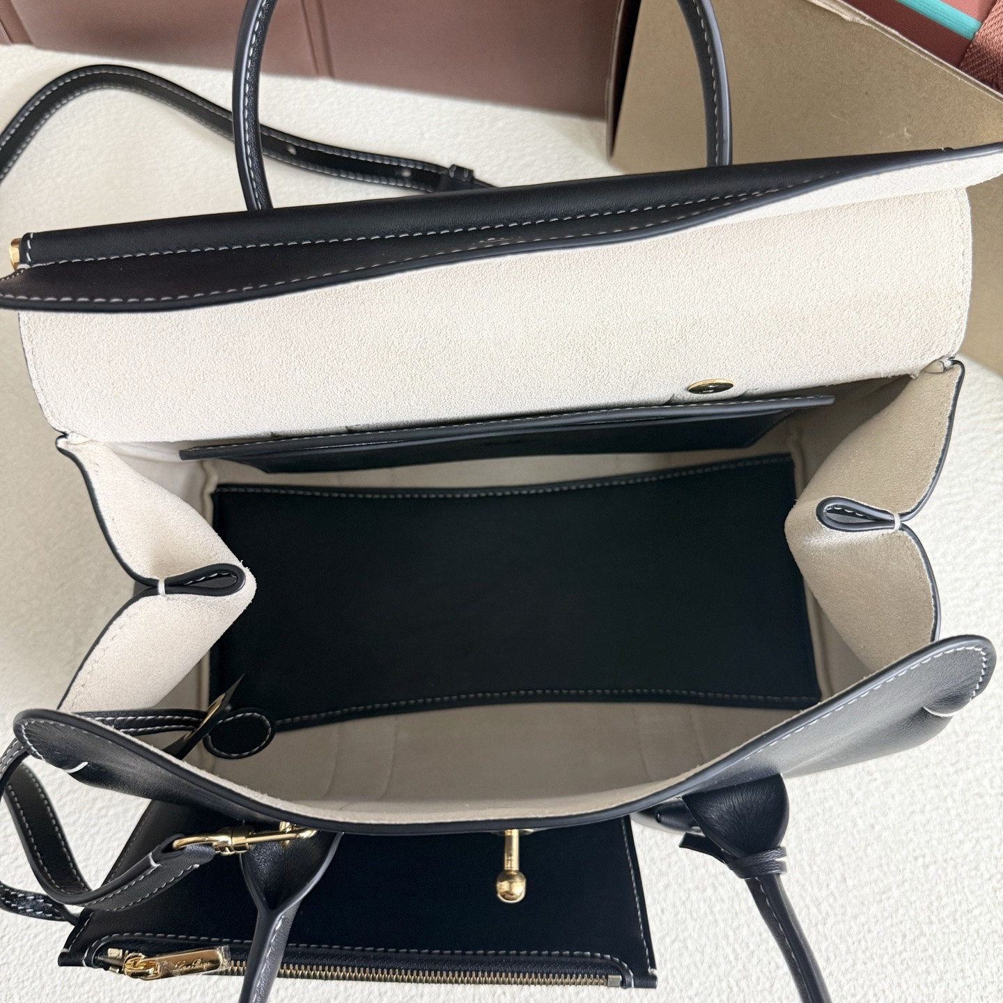 Loro Piana Loom L25 Calfskin 25x18x12.5cm