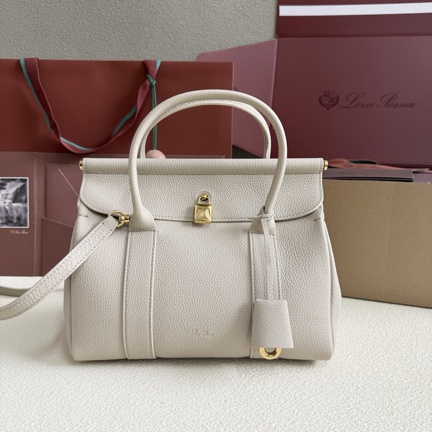 Loro Piana Loom L25 Calfskin 25x18x12.5cm