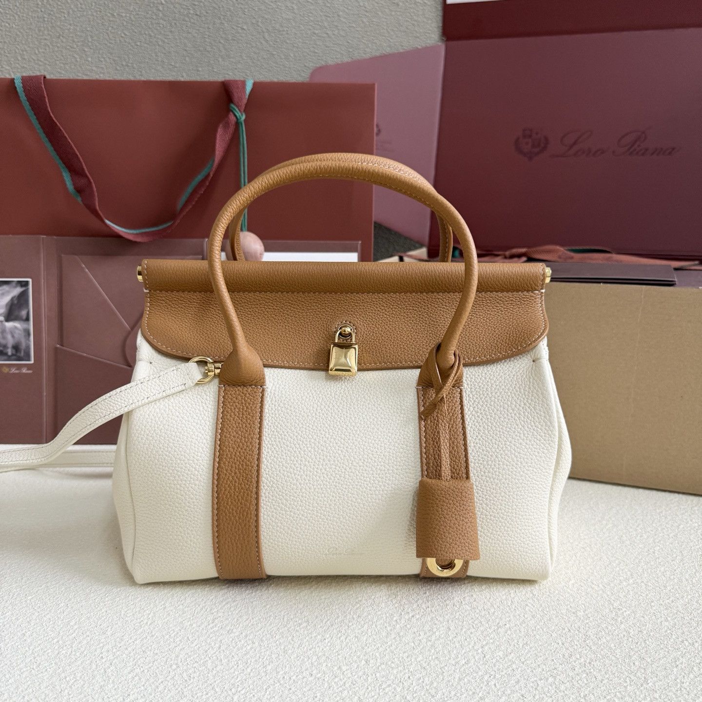 Loro Piana Loom L25 Calfskin 25x18x12.5cm