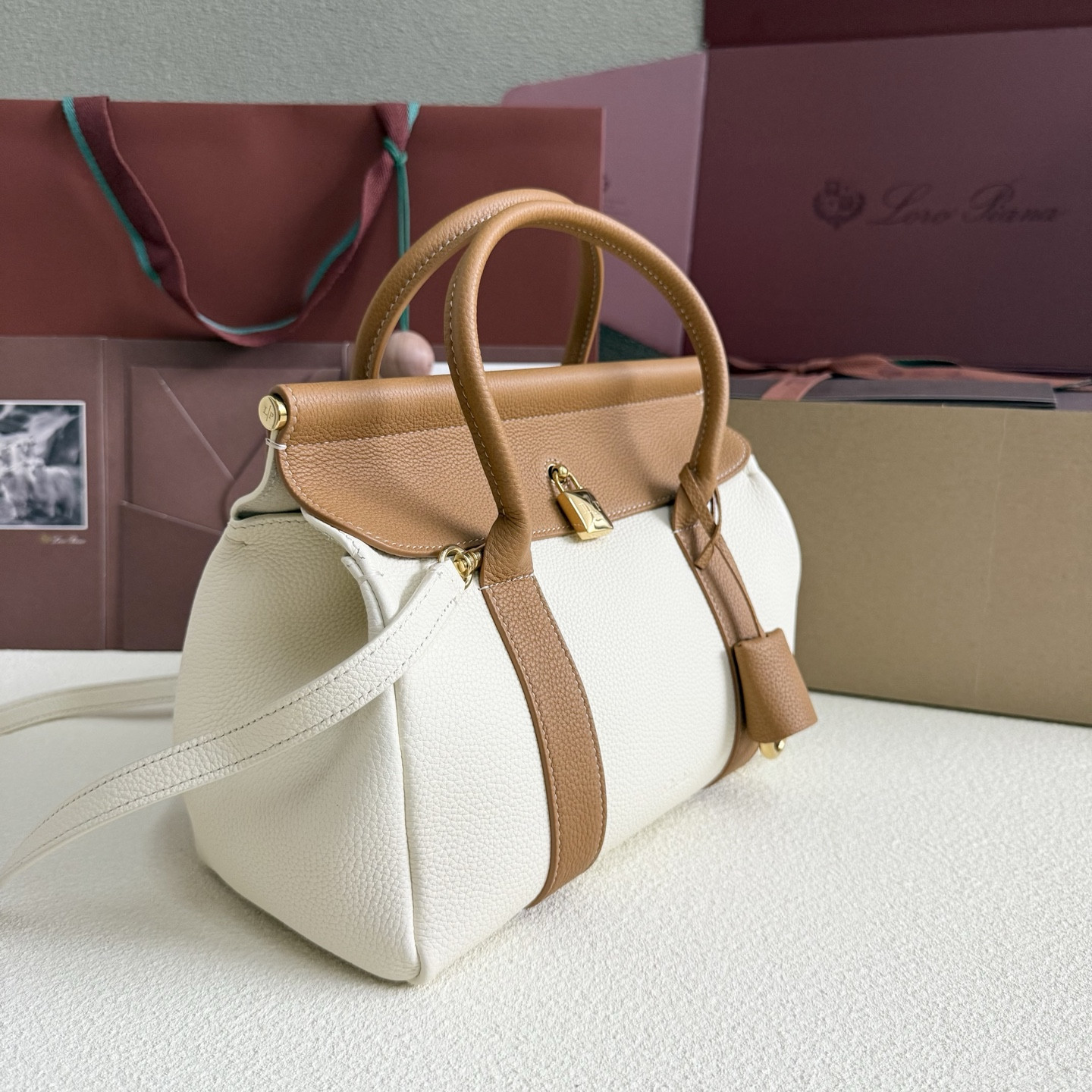 Loro Piana Loom L25 Calfskin 25x18x12.5cm