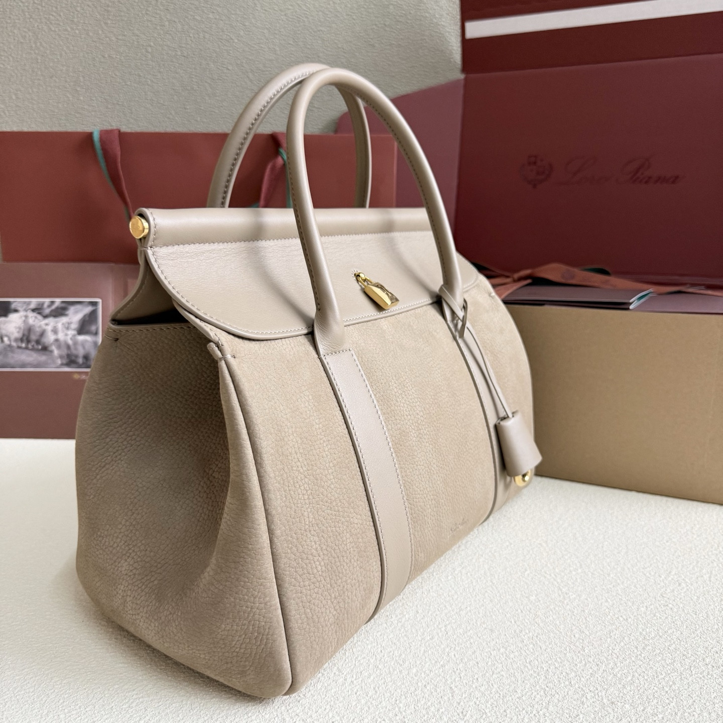 Loro Piana Loom L32 Calfskin 33x23x18cm