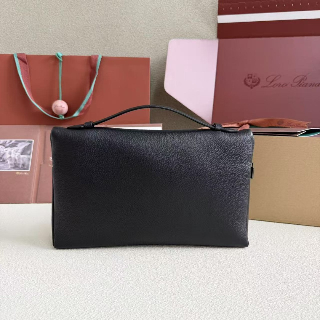 Loro Piana Extra pouch L29 29x18x5cm