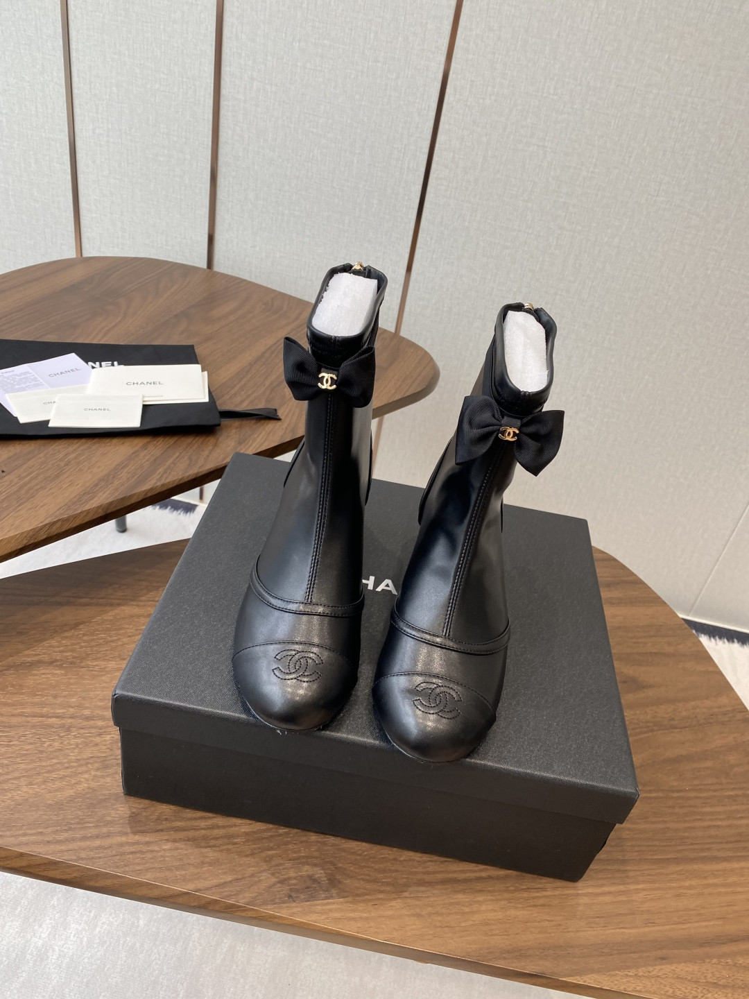 UA Chanel Short Boots 5cm Heel