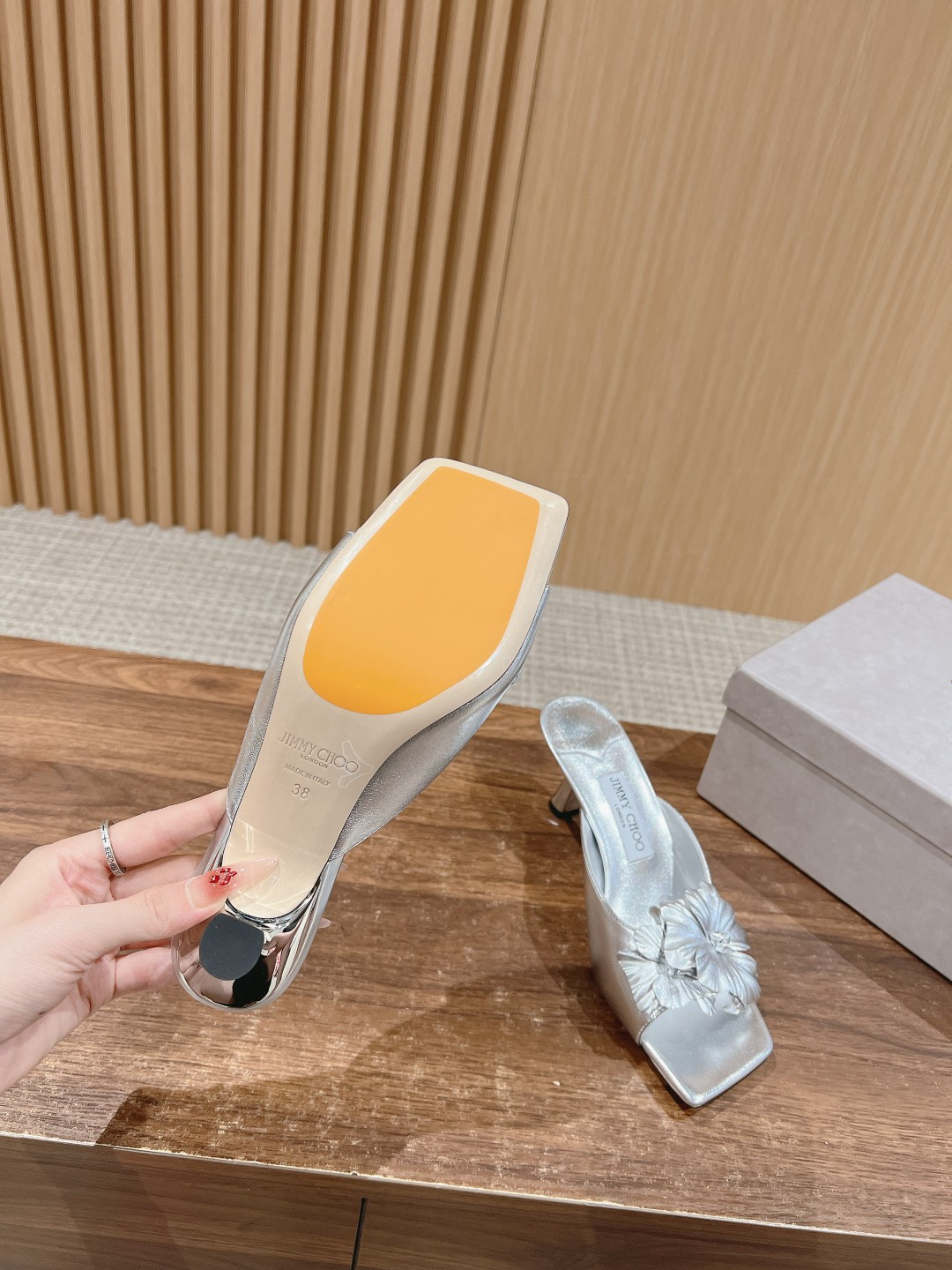 UA Jimmy Choo Slides 6.5cm