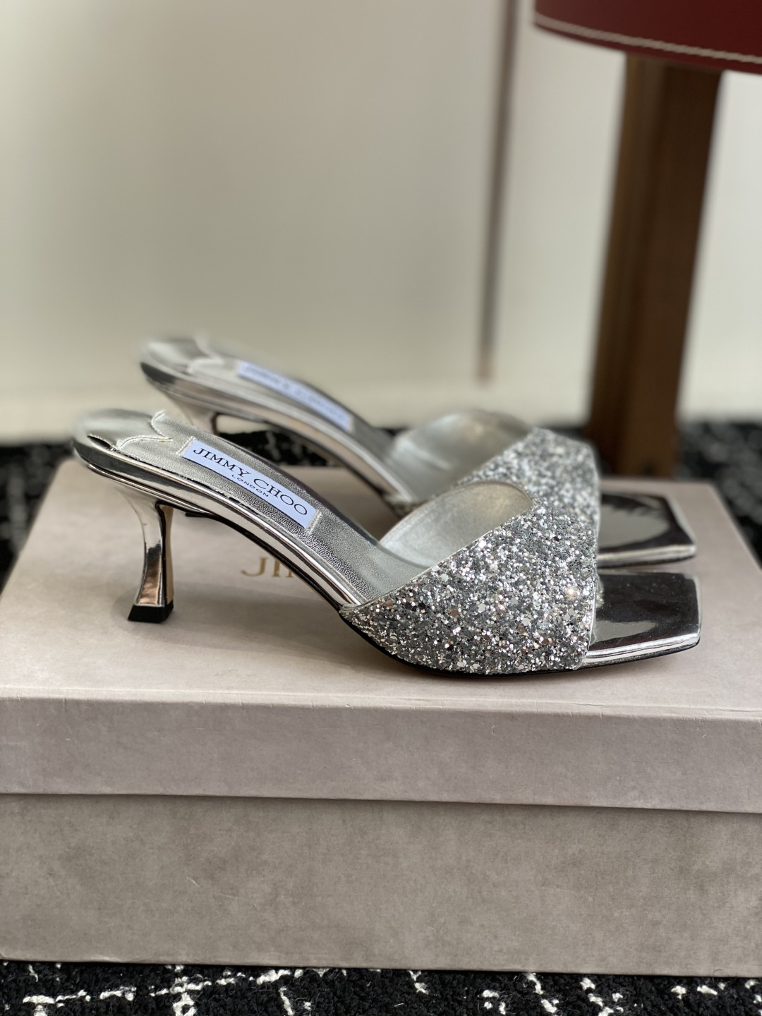 UA Jimmy Choo Slides 4.5cm