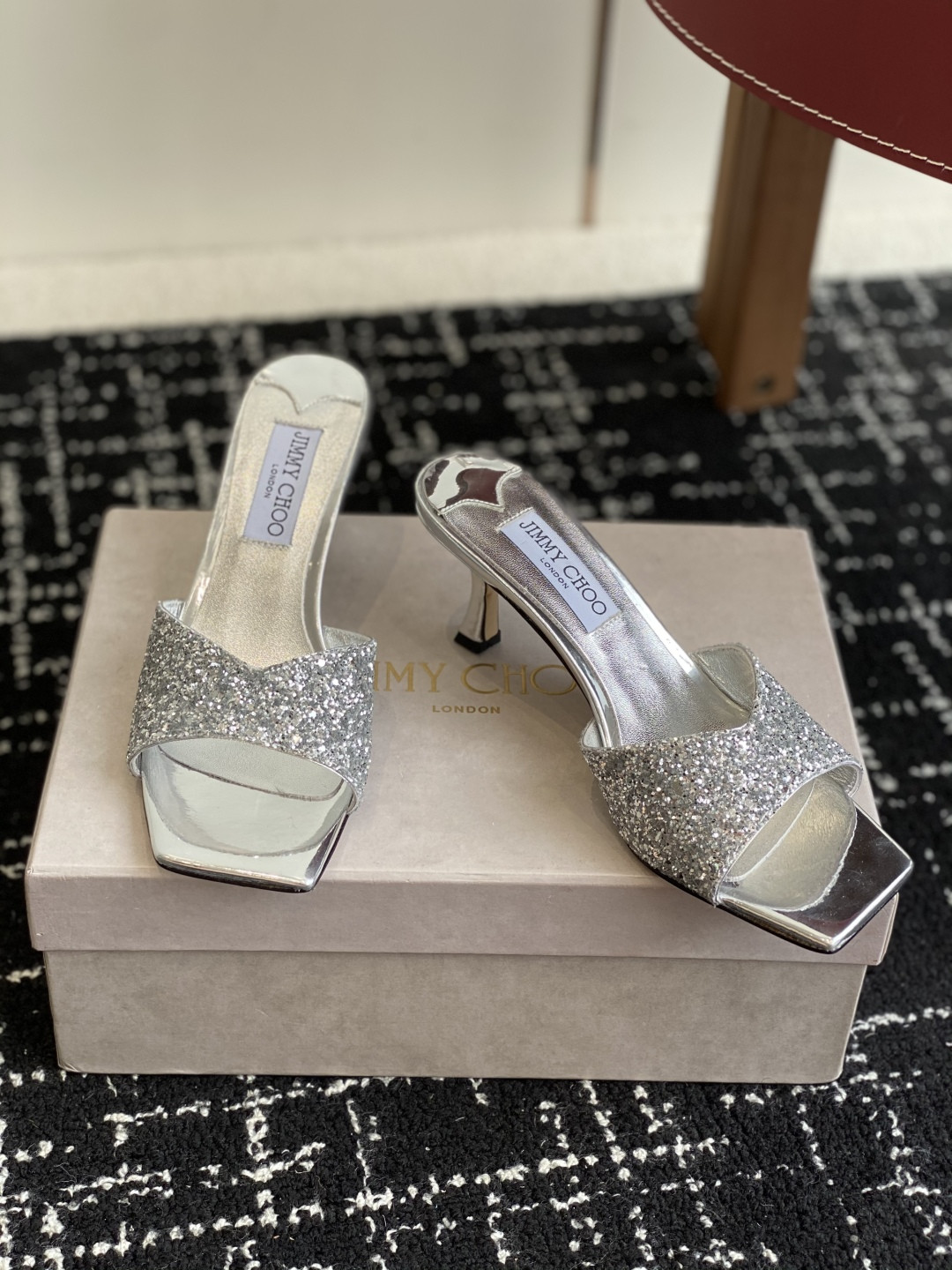 UA Jimmy Choo Slides 4.5cm