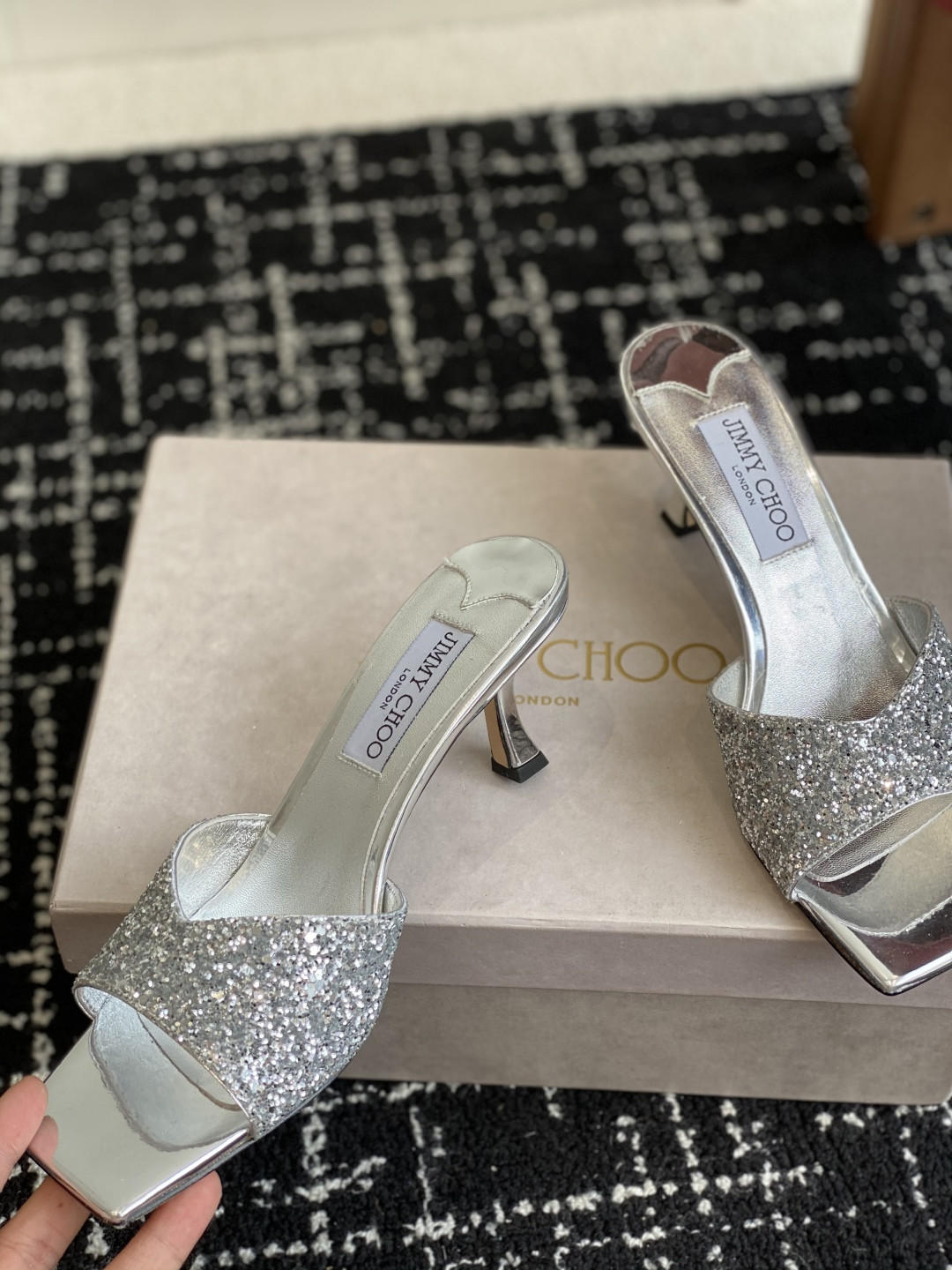 UA Jimmy Choo Slides 4.5cm