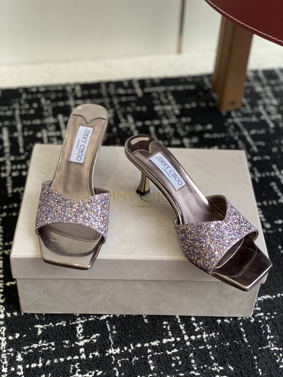 UA Jimmy Choo Slides 4.5cm