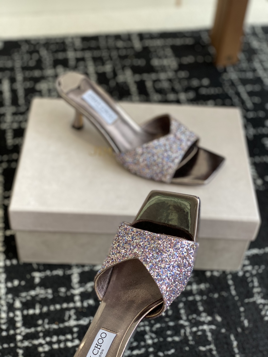 UA Jimmy Choo Slides 4.5cm