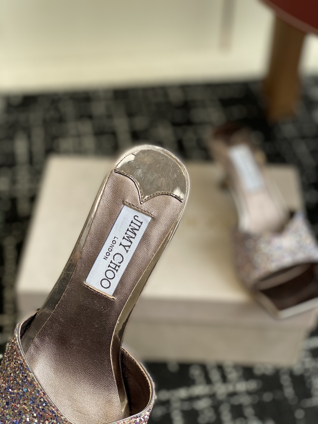 UA Jimmy Choo Slides 4.5cm