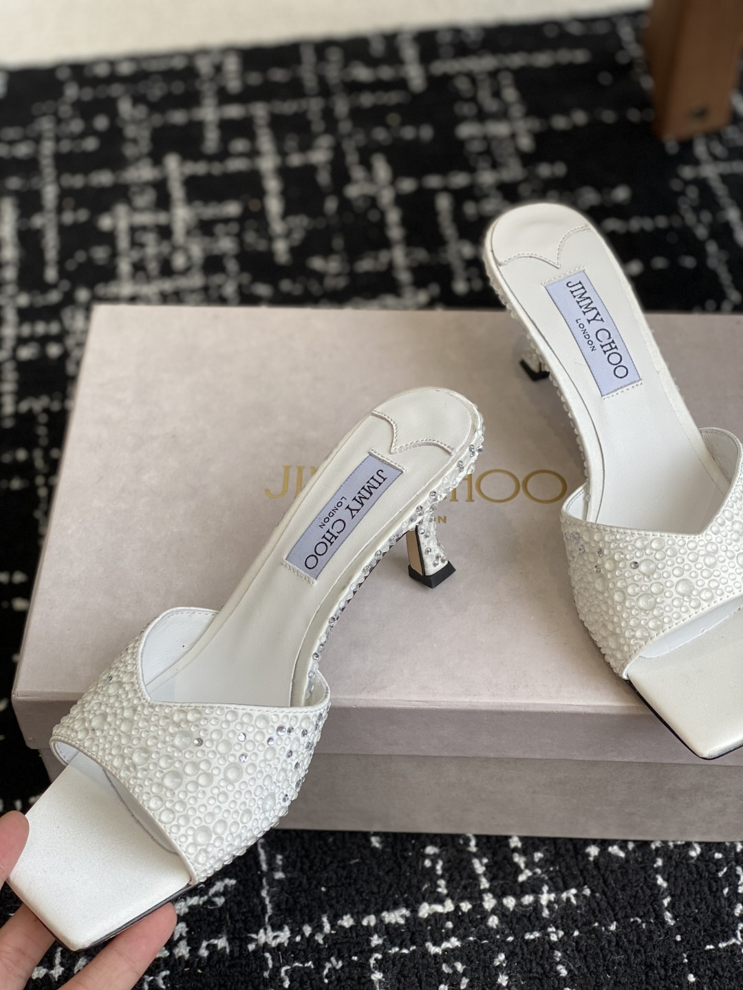 UA Jimmy Choo Slides 4.5cm