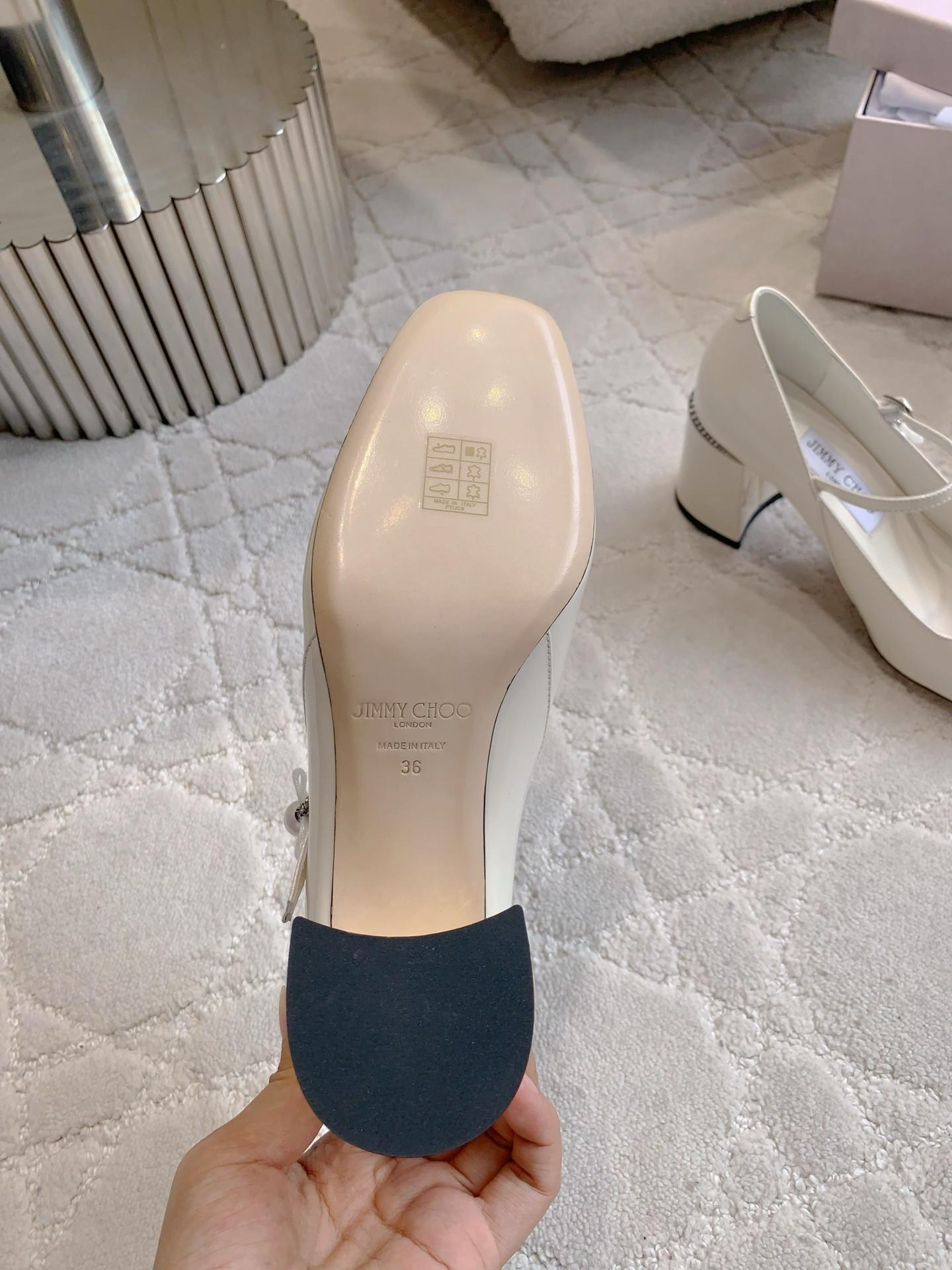 UA Jimmy Choo Wave Mary Jane 7cm